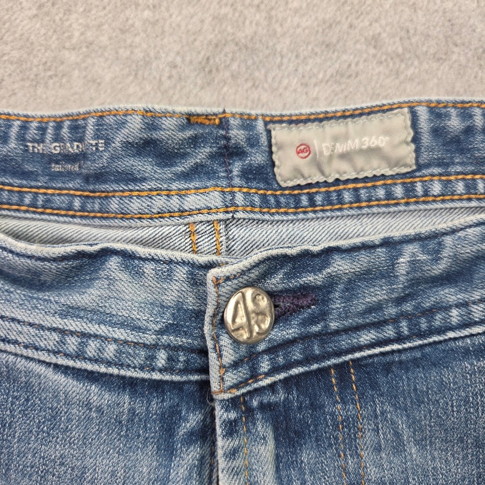 AG Adriano Goldschmied Mens 38x26 Jeans The Graduate Blue 360 Stretch Denim - Picture 5 of 11